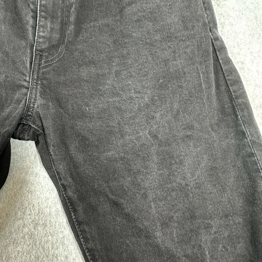 Levi's 502 Men's Premium Jeans 34x30 Black Denim Leather Patch Big E Tag